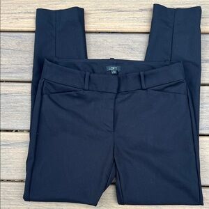 LOFT Women's Classic Black Straight Leg Julie Pants Slacks Size 2